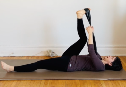 Band, weights and stretching